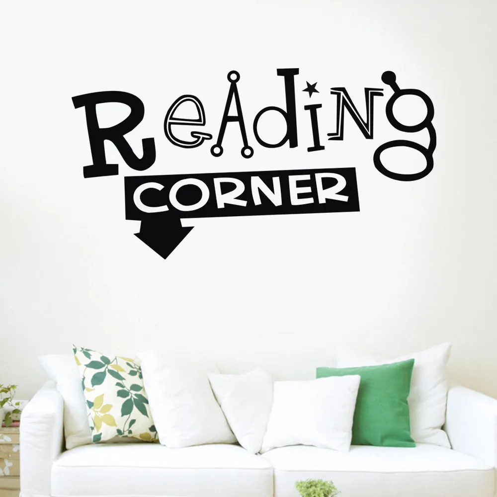 

Reading Corner Removable Art Vinyl Mural Home Room Decor Wall Stickers wall stickers for kids rooms Living room wall sticker