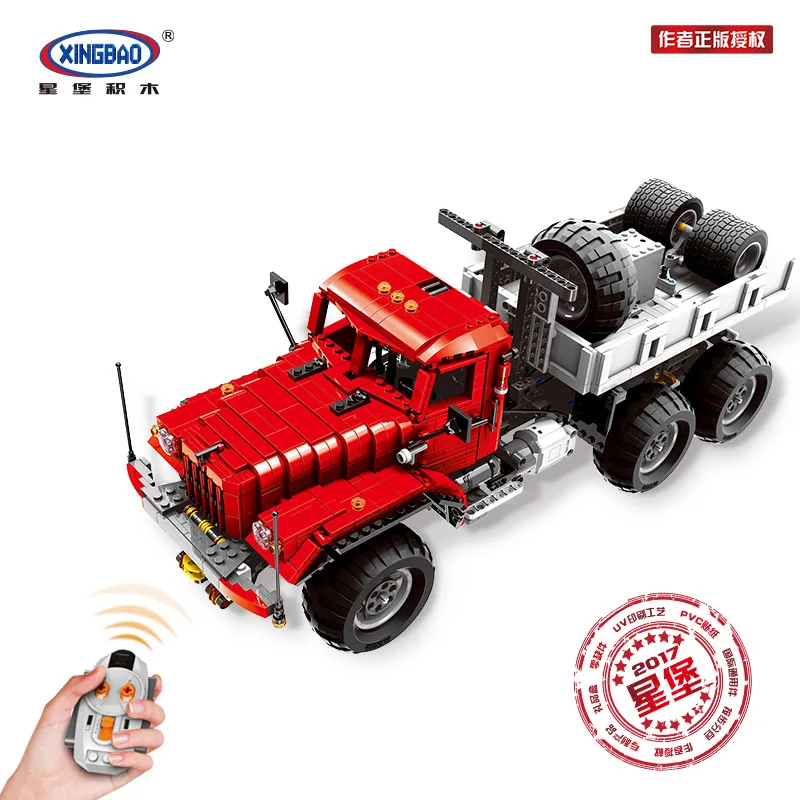 

Big Rigs T14 (with motor remote control) Children's puzzle assembling and inserting blocks