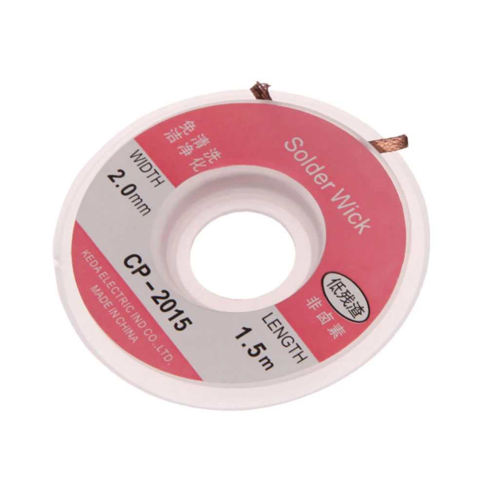 

CP-2015 2.0MM Solder Wick Remover Desoldering Braid Wire Sucker Cable Soldering Accessory