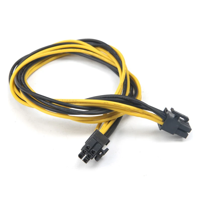 ULT-Best Cable PCI-E PCIE PCI-Express 6P Male to 6Pin Male Graphics Video Card Power Cabo 50CM BTC Extension Miner Mining Wire