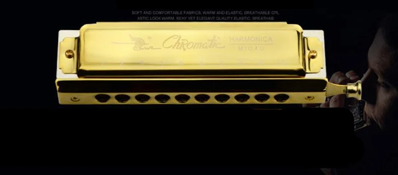 Лебедь губная гармоника хроматический 1040 boca рот орган Золотой gaita cromatica armonica Профессиональный arpa instrumento музыкальный zwaantjes