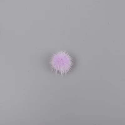 36 шт. 4 см шарик из меха норки помпоны для кольца серьги Обувь Одежда DIY ювелирных изделий - Цвет: Лиловый