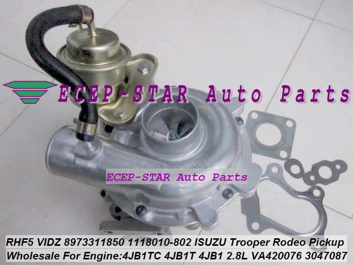 

RHF5 VIDZ 8973311850 VA420076 VB420076 1118010-802 3047087 RHF4V Turbo For ISUZU Trooper Rodeo Pickup 4JB1TC 4JB1T 4JB1 2.8L