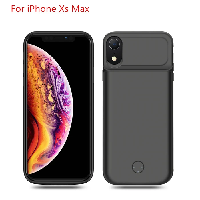 Для iPhone SE 5SE 5 5S чехол для зарядного устройства 4000 мАч Внешний внешний аккумулятор Тонкий чехол для телефона для iPhone Xr Xs Max чехол для зарядки - Цвет: for iPhone Xs Max