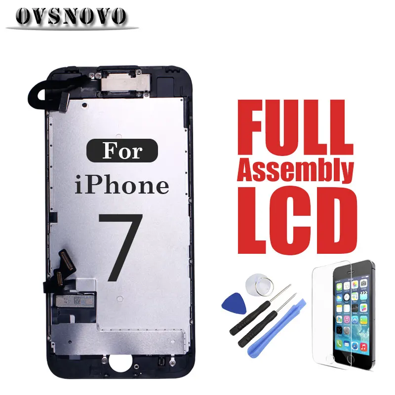 

Full Assembly Display for iPhone 7 LCD Screen Touch Replacement Parts Digitizer Table Panel Front Camera Home Button Compete Set