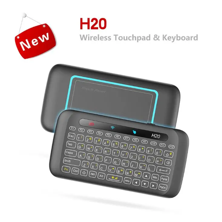 H20 мини беспроводная клавиатура подсветка Сенсорная панель Air mouse IR наклоняющийся пульт дистанционного управления для Andorid BOX Smart tv Windows PK H18 Plus