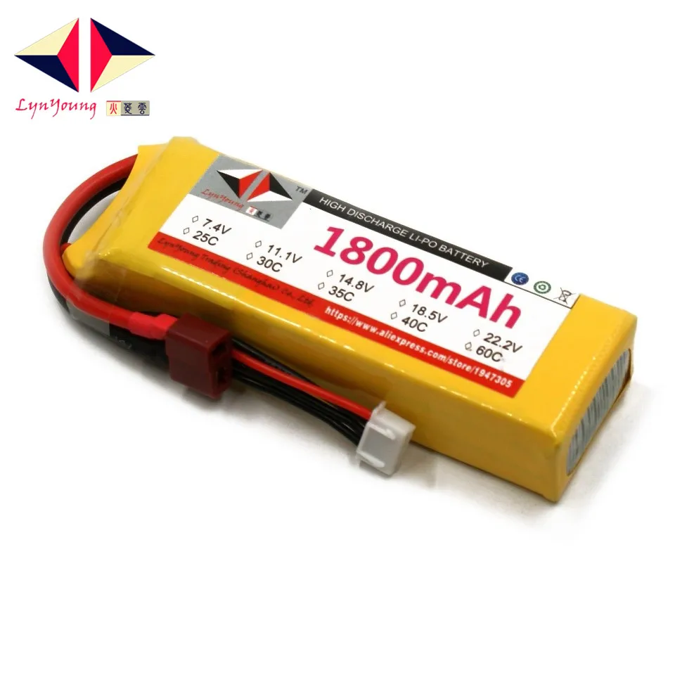 

HX Lipo Battery 2S 7.4V 1800mAh 40C For RC Drone Quadcopter Helicopter Airplane Boat Car Remote Control Toys Battery