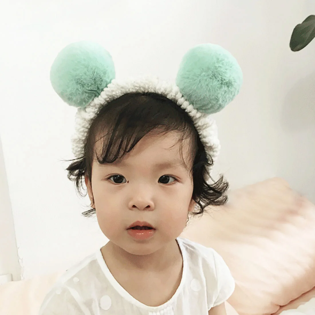 

Elastic Cute Panda Ear Soft Headband for Women Makeup Shower Washing Face Spa Mask Head Wraps
