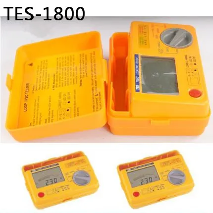 Цифровой TES-1800 петля/PSC тестер метр петля Сделано в Тайване