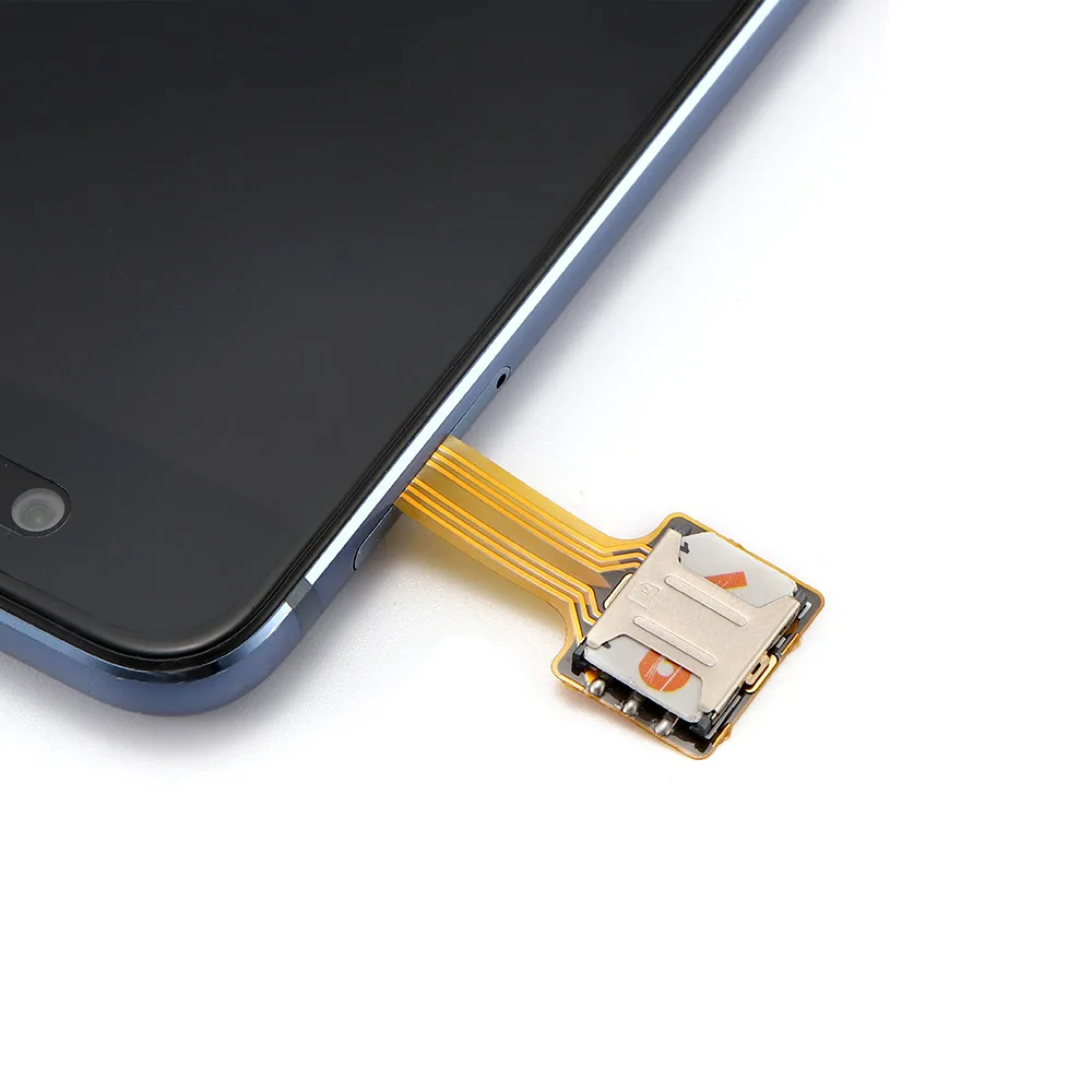 Powstro двойной адаптер для MicroSD Micro SIM карты гибридный двойной для Android Extender 2 Micro Расширение адаптер
