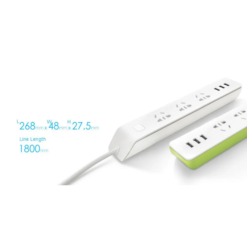 

Smart Power Strip Socket WiFi Remote Control 3-Outlet Power Socket with 3 USB Fast Charging Port 2.1A Smart Home