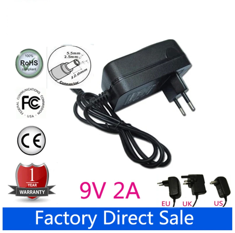 

9V WALL AC POWER ADAPTER CORD FOR Super Nintendo SNES/NES Console US UK EU AU PLUG