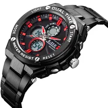 6,11 Топ бренд Спортивные кварцевые наручные часы мужские военные водонепроницаемые часы светодиодный цифровые часы Мужские кварцевые наручные часы Мужские часы