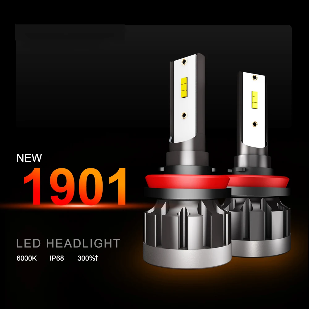 

2019 New 2PCS H7 LED 12000LM/PAIR Mini Car Headlight Bulbs H1 LED H7 H8 H9 H11 Headlamps Kit 9005 HB3 9006 HB4 Auto LED Lamps
