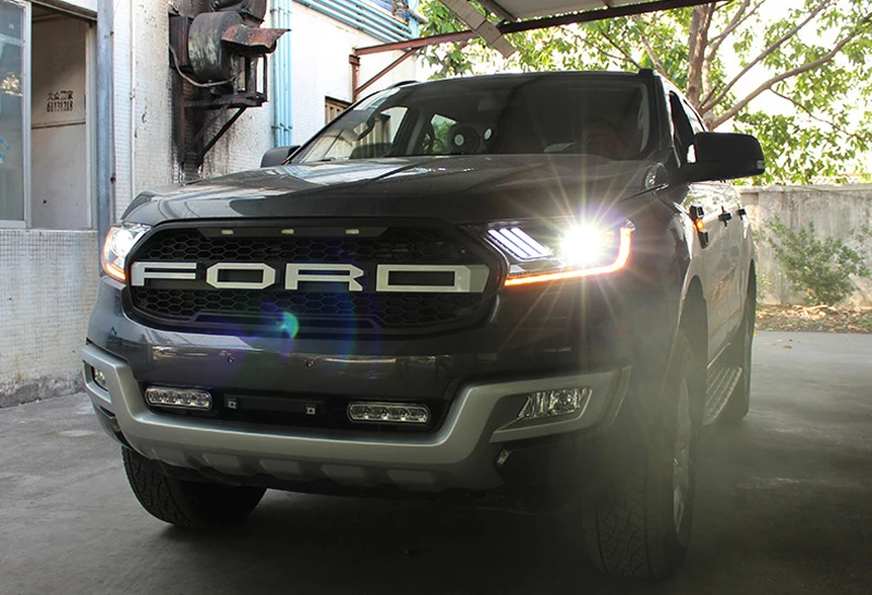 Автомобильная фара для Ford Ranger Everest Endeavour фары- светодиодные ходовые огни луч HID