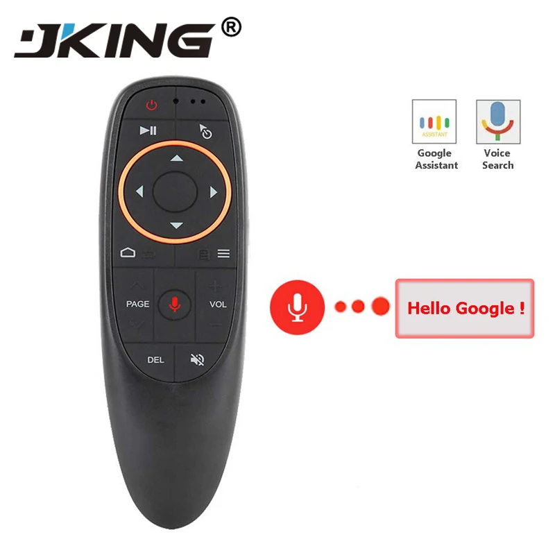 

G10 Voice Air Mouse with USB 2.4GHz Wireless 6 Axis Gyroscope Microphone IR Remote Control For Smart tv,Android Box,PC PK W1 MX3