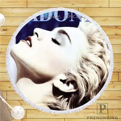 

Custom DIY Customized Microfiber Fabric madonna (1) Round Beach Blanket Towel Printed on Demand 150cm #19-01-28-3-98