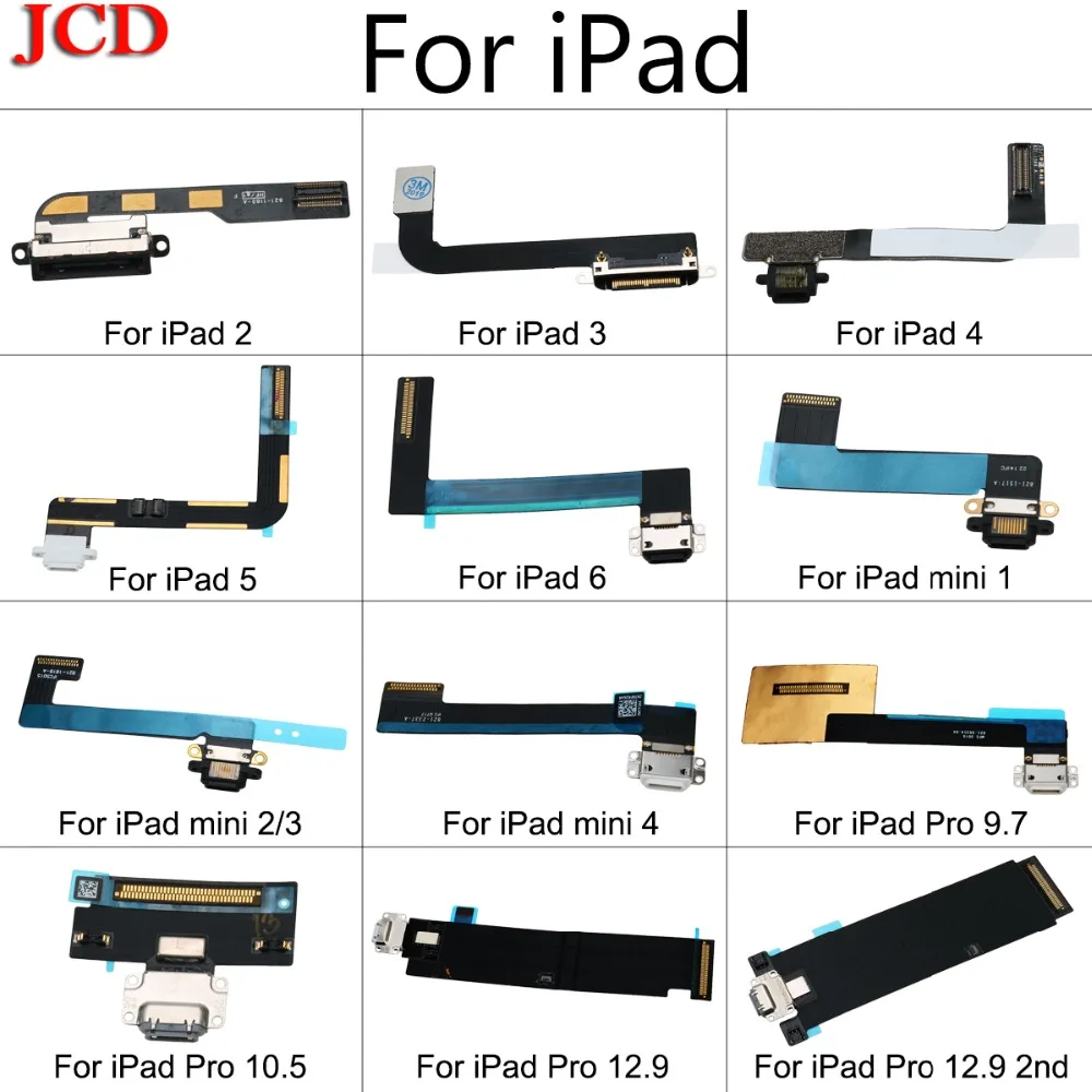 JCD зарядное устройство зарядный порт USB док-станция Разъем данных гибкий кабель лента для iPad 2/3/4 5 6 Air 2 Mini 1 2 3 4 Pro запасные части