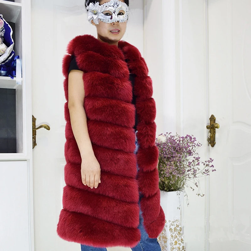

ZADORIN Luxury Winter Coat Women Long Faux Fur Coat Veste Femme High Imitation Faux Fur Vest Furry Plus Size fur gilet Jacket