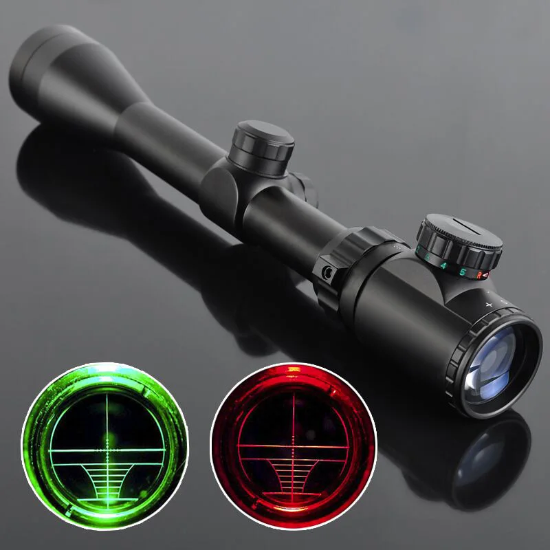 

Air Gun Hunting Scope Red /Green Dot Sight 3 - 9 X 40EG Hunting Riflescope Full Size Mil-dot Tactical Optics Scope Shotgun