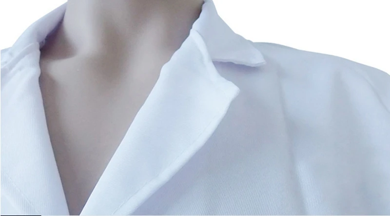Новый Белый спецодежда медицинская куртка Костюмы спецодежда медицинская униформа Одежда для медсестер короткий рукав защиты