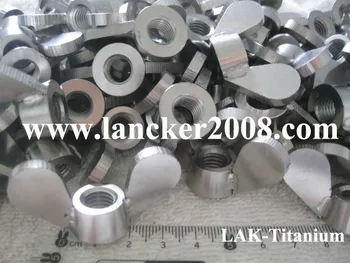 

M10 Titanium wing nuts with rounded wings DIN315 Gr2