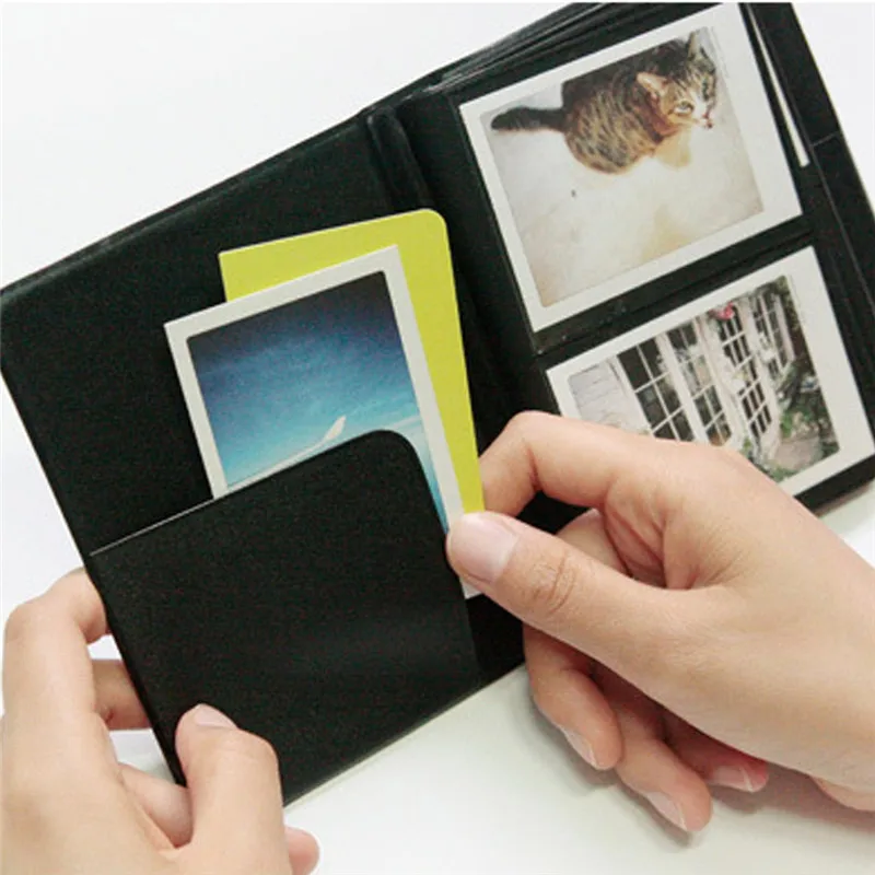 LS4G 6 цветов 64 кармана фотоальбом для мини Fuji Instax Polaroid и имя карты 7s 8 25 50
