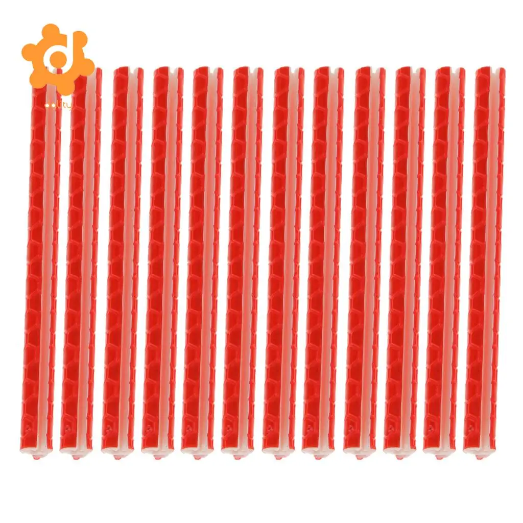 12pcs Bike Spoke Rod Wheel Reflector Reflective ABS Safety Tube Cooler with reflective spokes for all kinds of bicycles