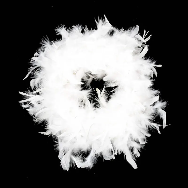 

1pc Fluffy Handcraft Ostrich Feather Plume Boas Scarf Clothes for Wedding Decoration Performance Dance Supplies Multi-Color