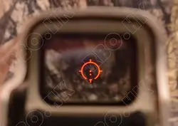 Тактический голографический 1x Красный точка зрения Scope QD Пикатинни Крепление Охота Стрельба Тан 558 M1335