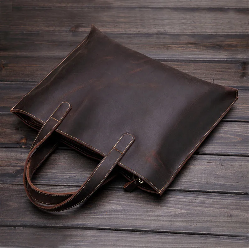Ретро Натуральная кожа мужской портфель деловая сумка для ноутбука портфель натуральная кожа офисная сумка мужская сумка папка для документов Tote