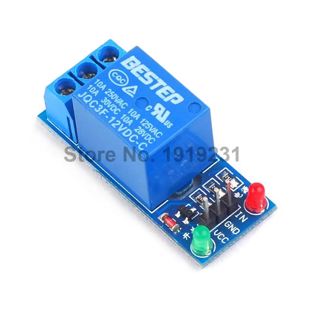 

1PCS 1 Channel 12V Relay Module High Level Trigger Relay Expansion Board