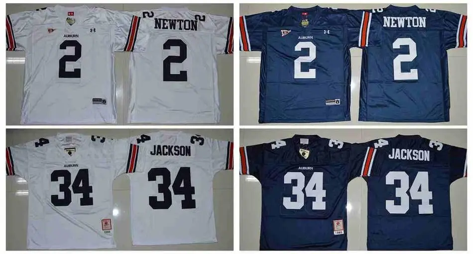 100% Stitiched Auburn Tigers Бо Джексон Кэмерон Ньютон камуфляж| |