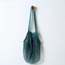 Сетчатые хозяйственные сумки шоппер тоут сетка тканая Хлопковая Сумка через плечо модная пляжная сумка