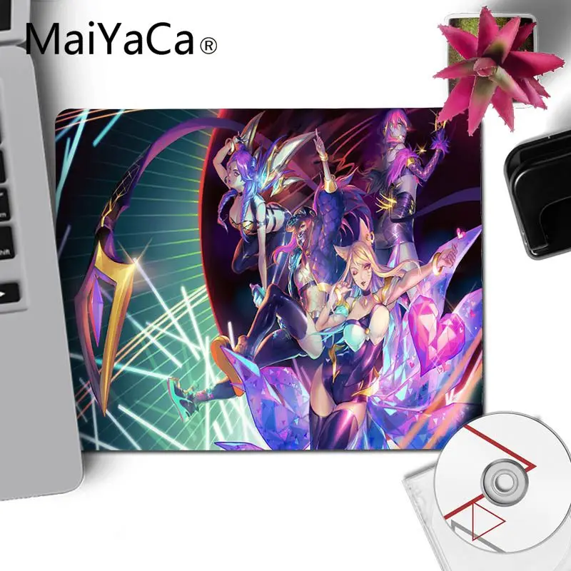 MaiYaCa League of Legends girl band K DA Akali Ahri удобный небольшой коврик для мыши игровой