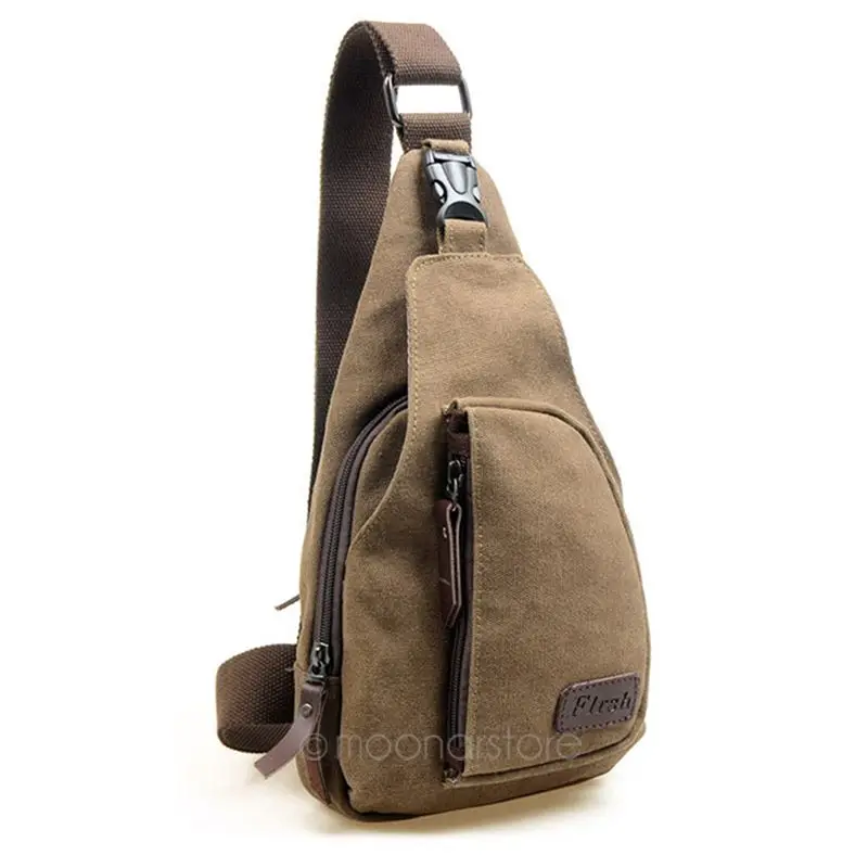 

Military Messenger Bag New Fashion Canvas Male Shoulder Bag Casual Travel Chest Bag Small Crossbody Back Pack