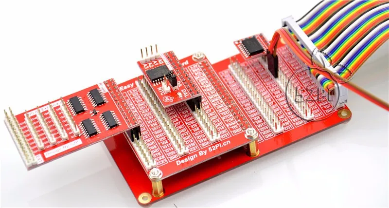 52Pi Raspberry Pi 2/3 Модель B Шляпа коммутационный Щит DIY плата расширения GPIO с 40P радуга комплект кабелей