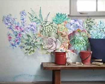 

Papel de parede Nordic 3d succulent style 3d wallpaper,living room bedroom TV sofa wall kitchen wall papers home decor mural