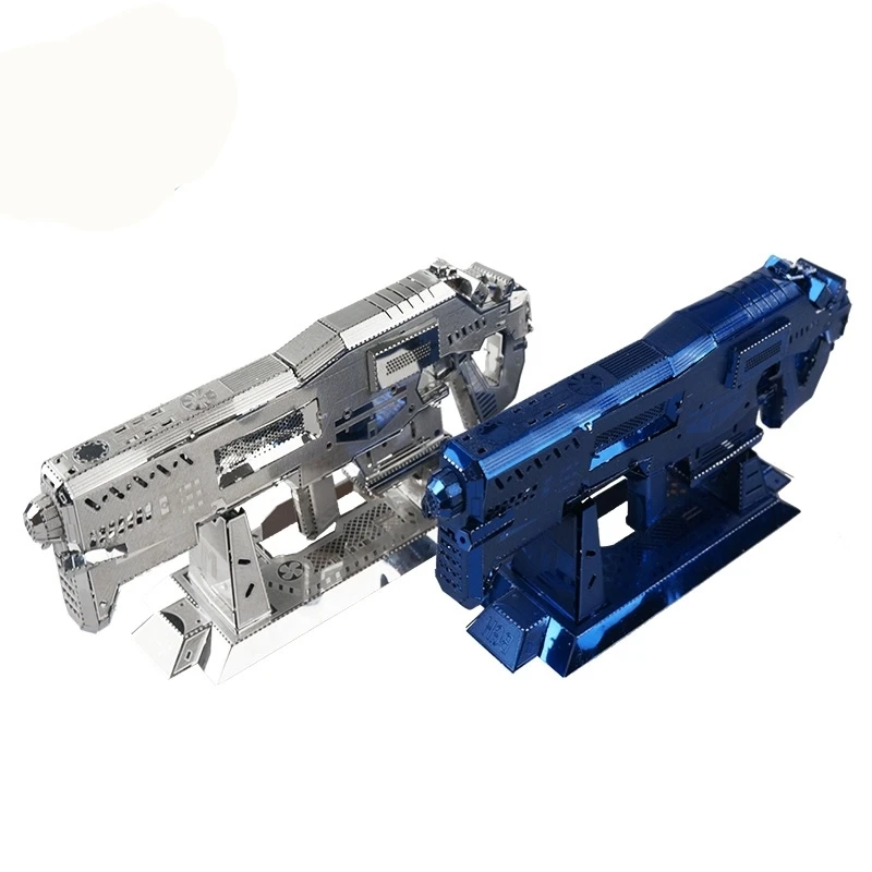 Colorful Gauss Rifle Fun 3d Metal Diy Miniature Model Kits Puzzle Toys