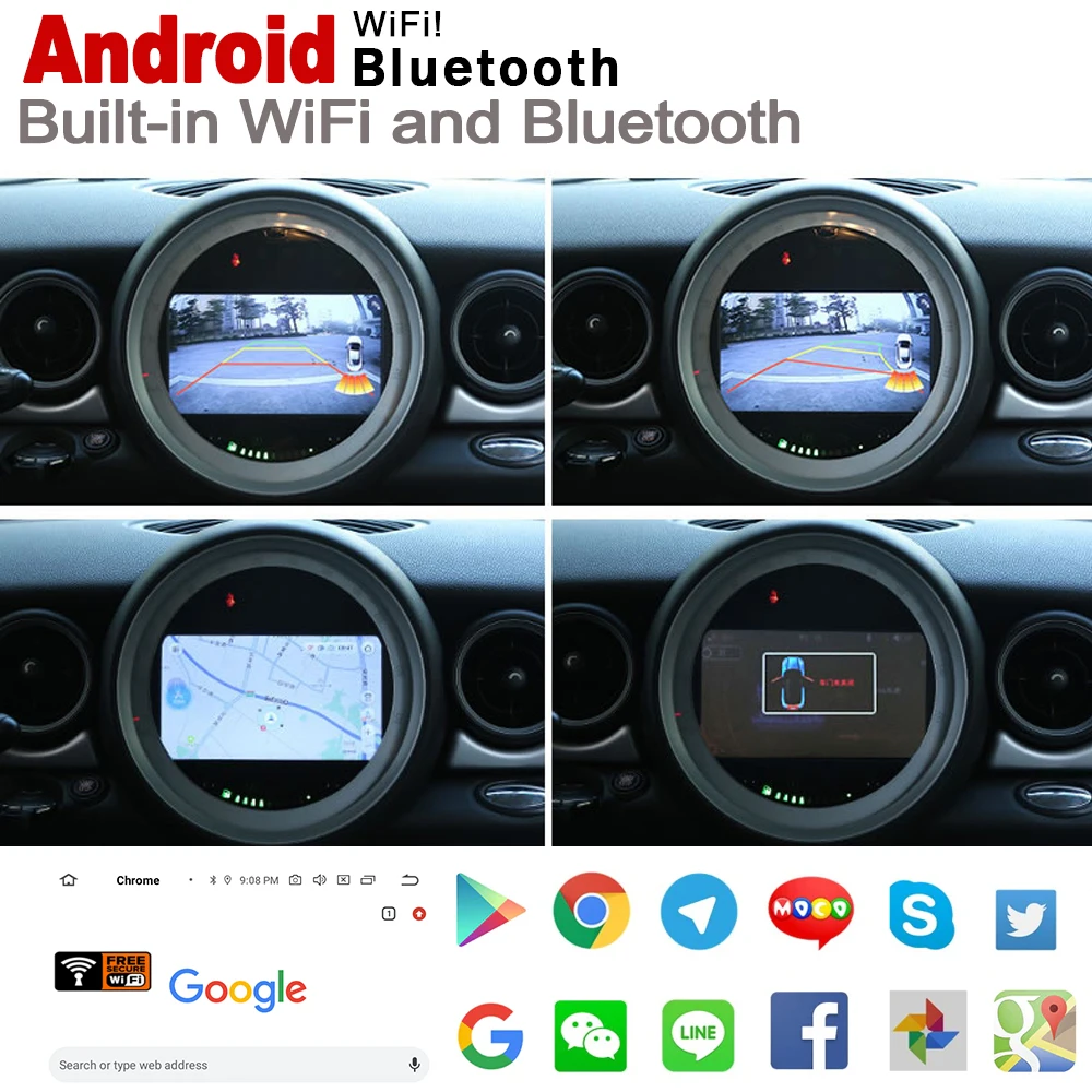 Flash Deal 2 Din Car Multimedia Player Android Auto Radio For Mini Countryman R60 DVD GPS 8 Cores Car Radio Stereo GPS Navigation Original 3