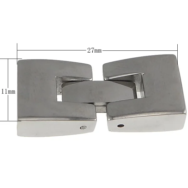 Hole Lether Cord Bracelet Clap Making Accessories Findings Hole Lether Cord Bracelet Clap Making Accessories Findings Stainless Steel Foldover Clasp 27x11x6mm 10pcs Jewelry In Components