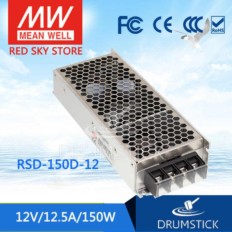 

Selling Hot MEAN WELL RSD-150D-12 12V 12.5A meanwell RSD-150 150W Railway Single Output DC-DC Converter