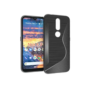 

50pcs/lot For Nokia 3.2 NS line TPU Phone Back Cover Case For Nokia 4.2