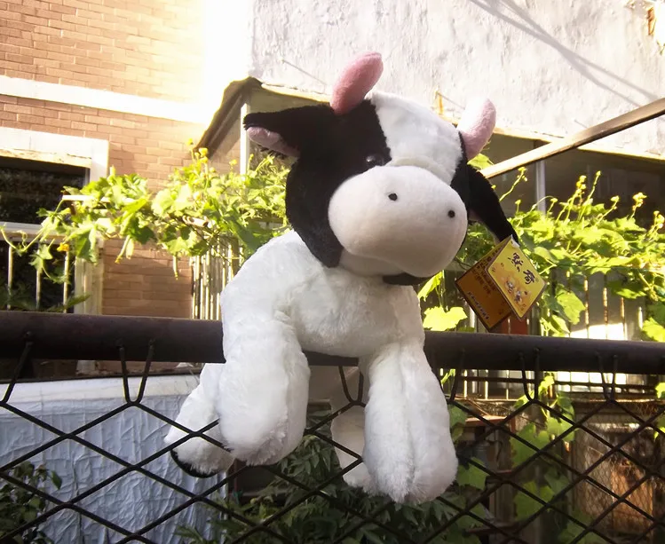 Большой милая плюшевая игрушка корова Прекрасный Высокое качество мультфильм корова Кукла подарок около 40 см 0236