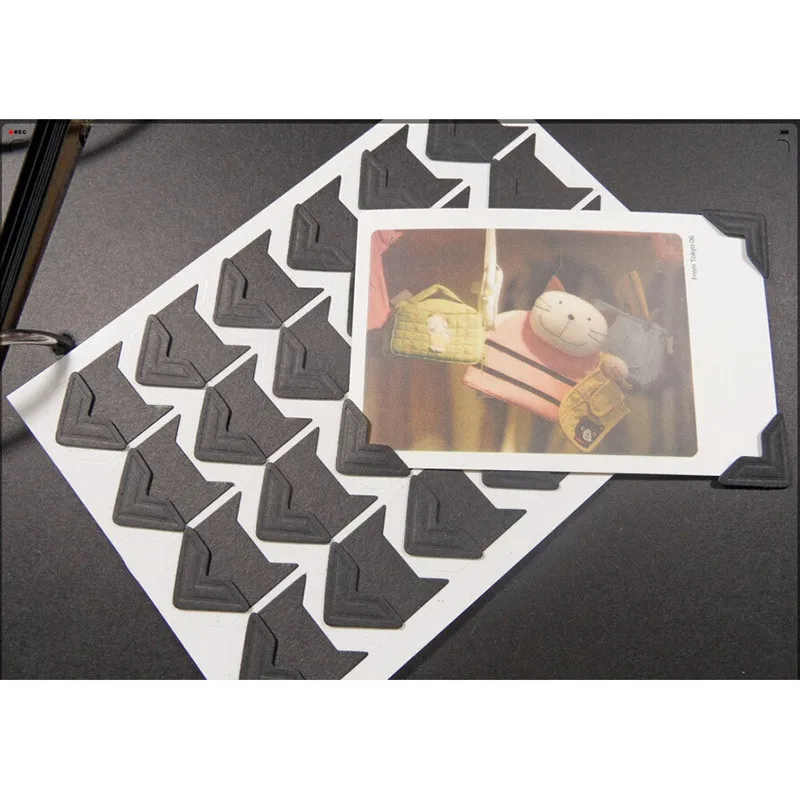 5 цветов 24 шт./Партия DIY винтажные Угловые крафт-бумажные наклейки для фотоальбомов рамки скрапбукинг украшения