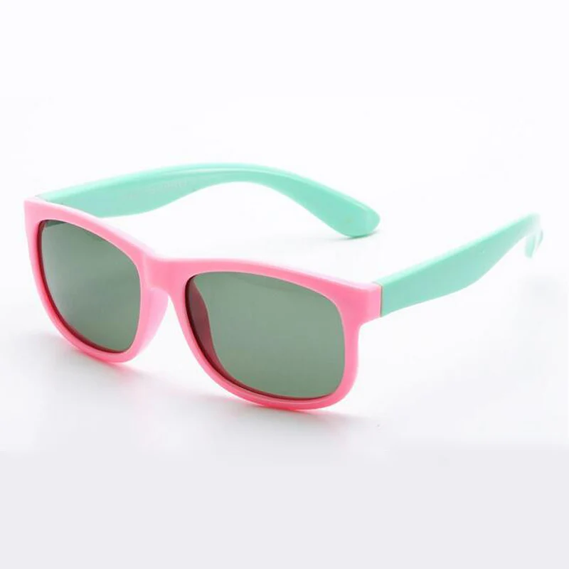 Модные детские солнцезащитные очки Силиконовые Детские защитная ткань, очки, солнцезащитные очки, модные TR90 Оттенки Óculos 814