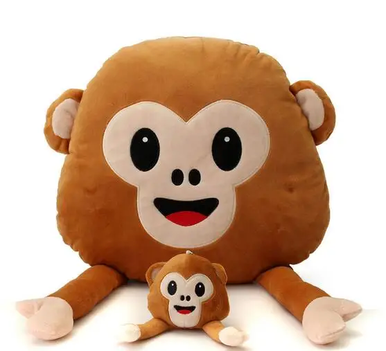 monkey emoji cushion