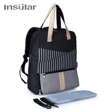 Baby Stroller Bag Insular Brand Fashion Baby Diaper Bag Mum Maternity Travel Backpack Nappy Large Capacity Mother Nursing Care insular brand mother maternity diaper nappy bag large capacity baby diaper stroller backpack travel mommy designer nursing bags