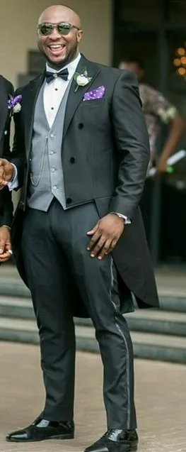 Mens Double Breasted Blazer Jackets Wedding Groomsmen Suits