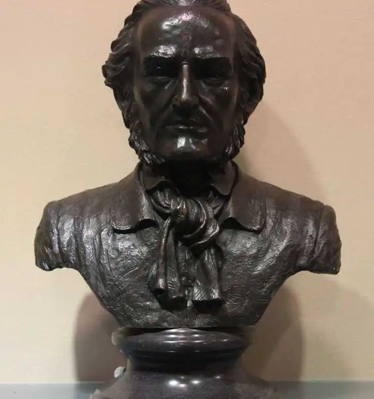 

Art Deco Bronze Copper Marble Richard Wagner Composer Figurine Sculpture Statue